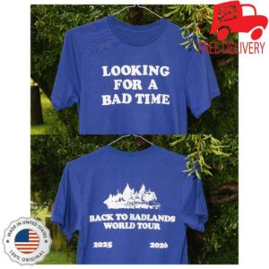 Halsey Merch Store Looking For A Bad Time Back To Badlands World Tour 2025 2026 Shirt