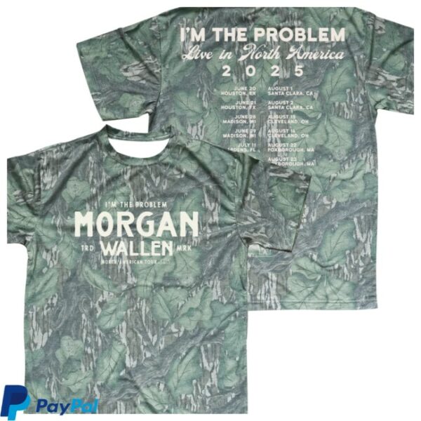 Morgan Wallen Store Merch I’M The Problem Tour Camo T-Shirt