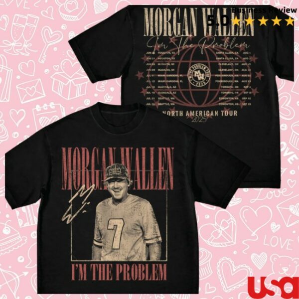 Morgan Wallen Store Merch I’M The Problem Dateback Tour T-Shirt
