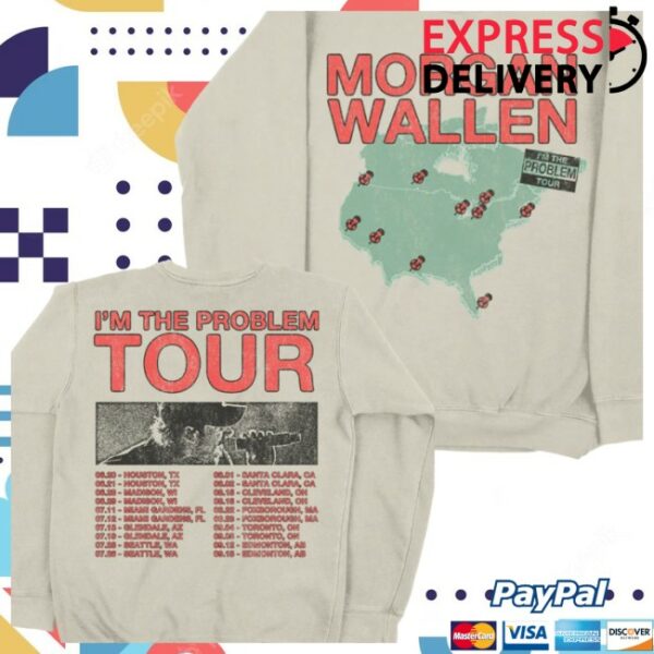 Morgan Wallen Store Merch I’M The Problem Tour Crewneck