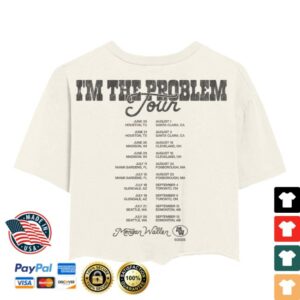 Morgan Wallen Store Merch I’M The Problem Tour Cropped T-Shirt