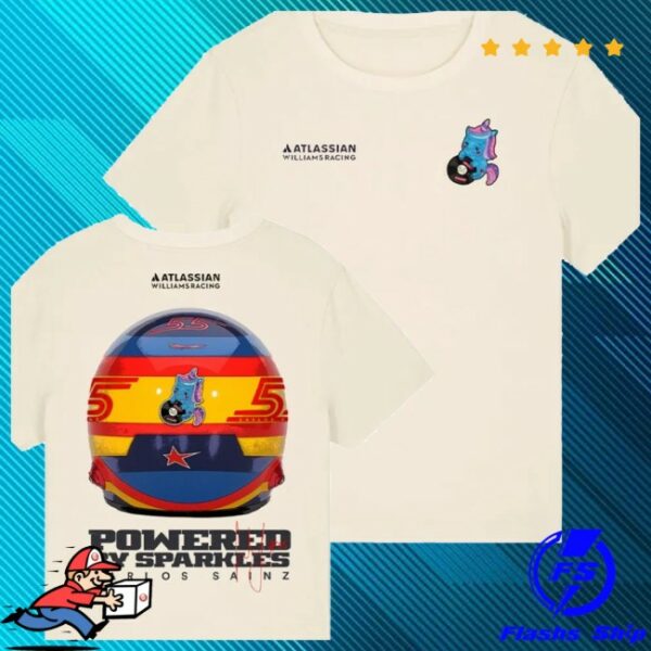Williams F1 Store Merch Atlassian Williams Racing Womens Sparkly White Tee