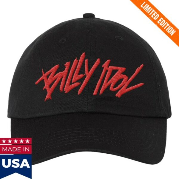 Billy Idol Store Merch Billy Idol Live ’25 Tour Black T-Shirt