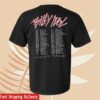 kenny billy idol store merch pink scratch billy 2025 tour black t shirt ww