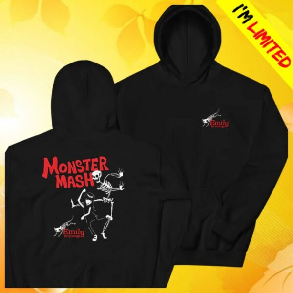 Emily Strange Store Merch Red Monster Mash Hoodie