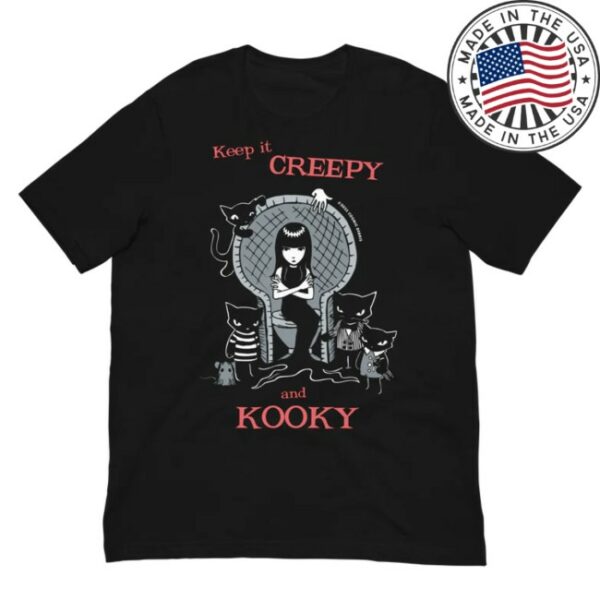 Emily Strange Store Merch Keep It Creepy And Kooky Black Tee