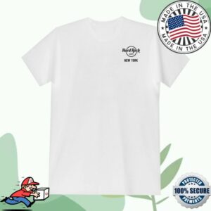 Hardrock Store Merch Adult Fit Nyc Empire State Stencil In White Tee