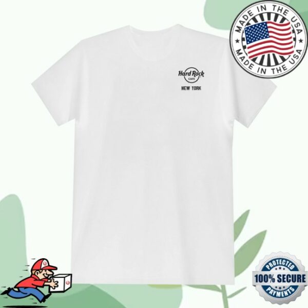 Hardrock Store Merch Adult Fit Nyc Empire State Stencil In White Tee