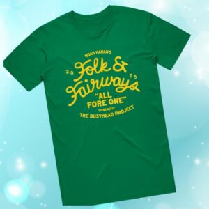 The Busyhead Project Store Merch 2025 Folk And Fairways All Fore One Tee