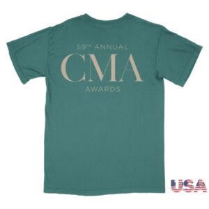 Cmaworld Store Merch 59Th Cma Awards Crest T-Shirt