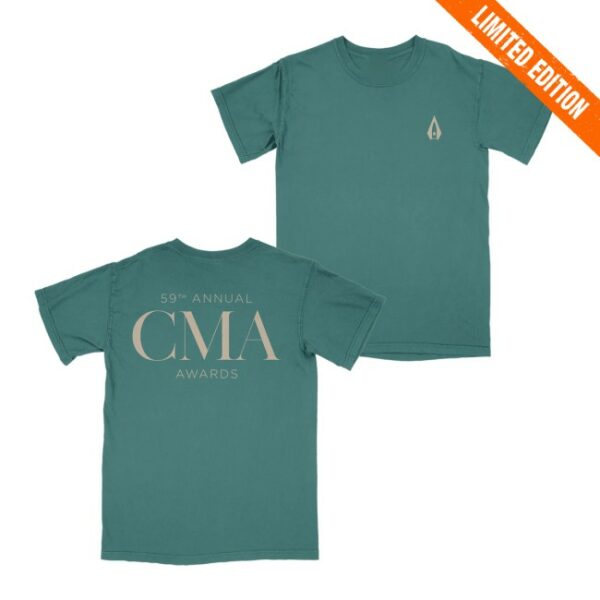 Cmaworld Store Merch 59Th Cma Awards Crest T-Shirt