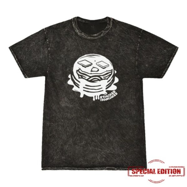 Stacked Like Pancakes Store Merch Midnight Black Emblem Shirt