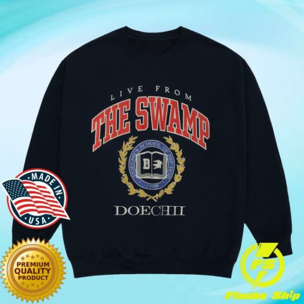 Top Dawg Entertainment Merch Store Doechii Swamp University Crewneck Navy