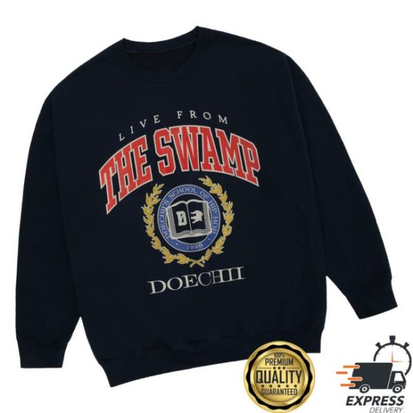 Top Dawg Entertainment Merch Store Doechii Swamp University Crewneck Navy
