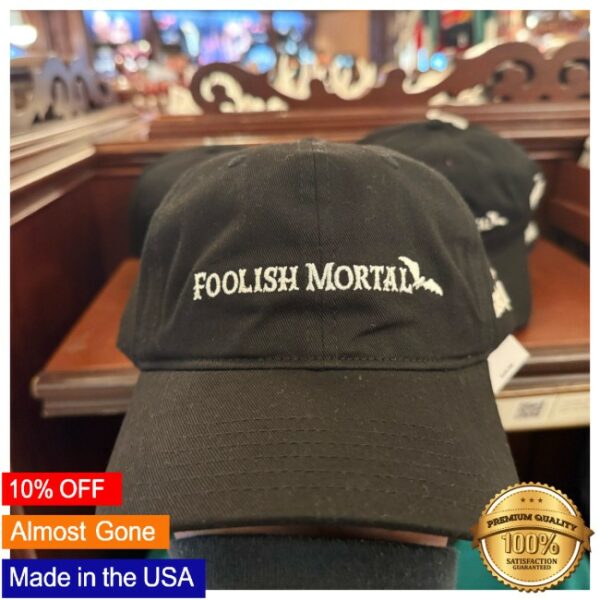 Wdw News Today Shop Merch Glow In The Dark ‘Foolish Mortal’ Haunted Mansion Ball Cap