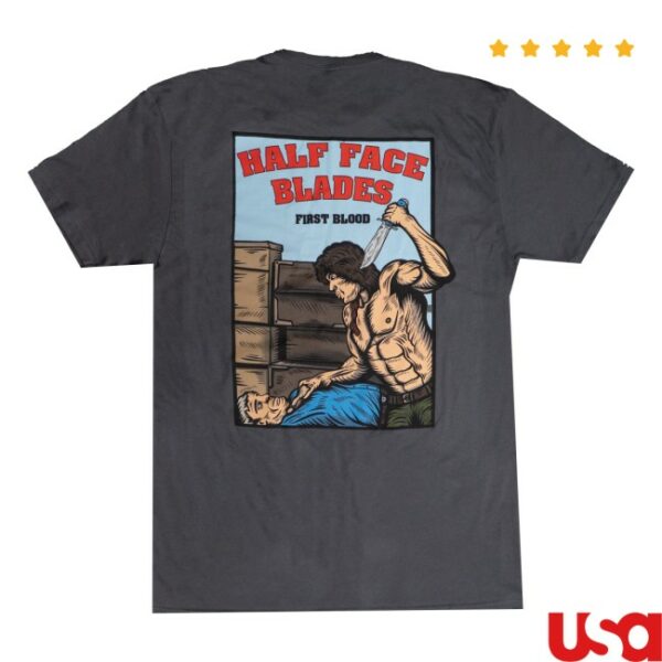 Half Face Blades Store Merch Hfb First Blood Tee