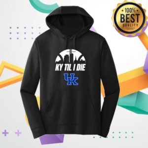 Kentuckybranded Merch Store Jasper Johnson Ky Til I Die Skyline Performance Hoodie