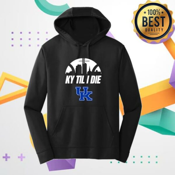 Kentuckybranded Merch Store Jasper Johnson Ky Til I Die Skyline Performance Hoodie