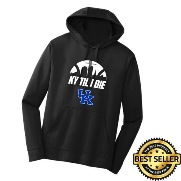 Kentuckybranded Merch Store Jasper Johnson Ky Til I Die Skyline Performance Hoodie