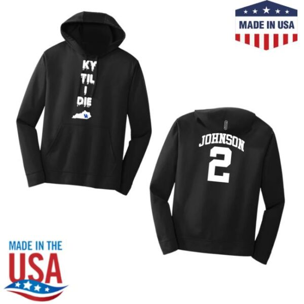 Kentuckybranded Merch Store Jasper Johnson Ky Til I Die State Performance Hoodie
