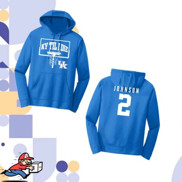 Kentuckybranded Merch Store Jasper Johnson Ky Til I Die Basket Performance Hoodie
