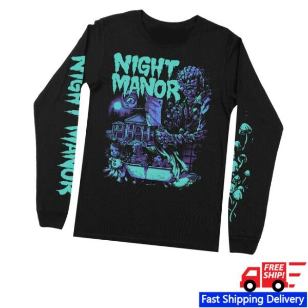 Fangamer Merch Store Ufo 50 Night Manor Long Sleeve Shirt