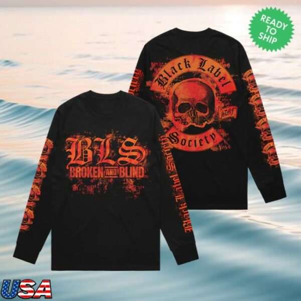 Black Label Society Store Merch Broken And Blind Longsleeve Tee