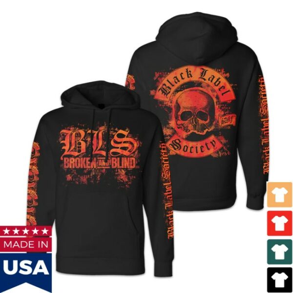 Black Label Society Store Merch Broken And Blind Hoodie