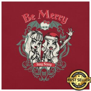 Creations Store Merch Monster High Be Merry Stay Scary Red T-Shirt