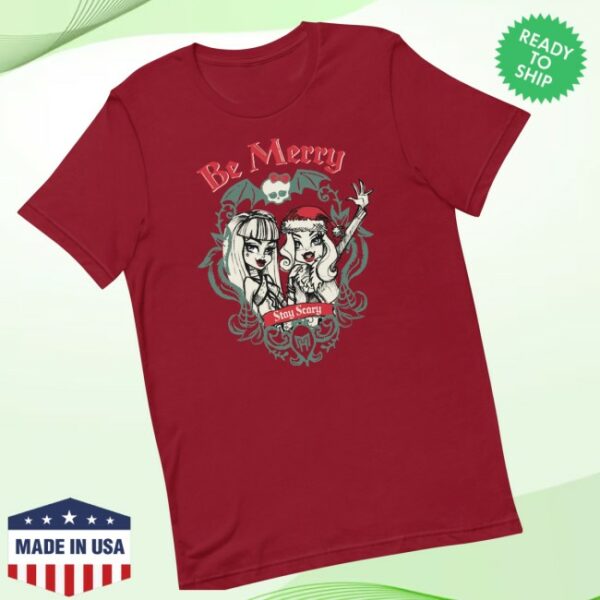 Creations Store Merch Monster High Be Merry Stay Scary Red T-Shirt