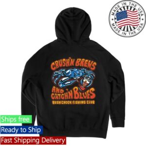 Bush Chook Store Merch Bush Chook Crush N Brews Hoodie Black