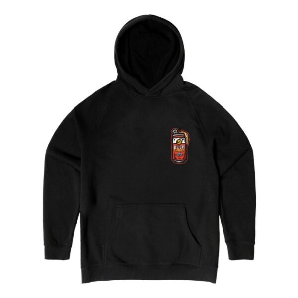 Bush Chook Store Merch Gutted Black Hoodie