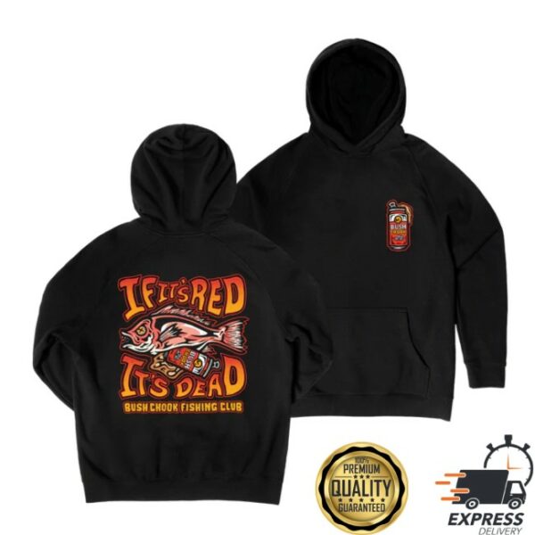 Bush Chook Store Merch Gutted Black Hoodie