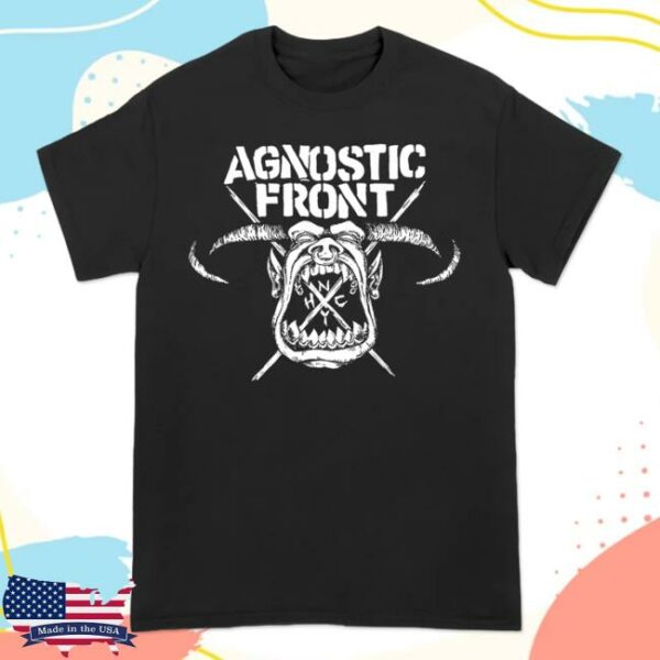 Allinmerch Store Agnostic Front Eliminator Face Tee