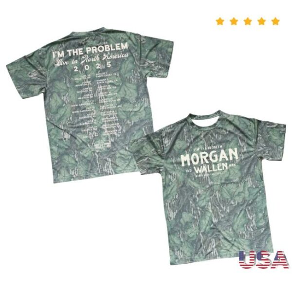 Morgan Wallen Merch Store I’m The Problem Tour Camo T-Shirt