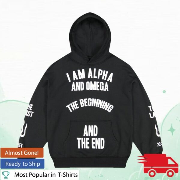 Qilon Store Merch Alpha Omega In Black Hoodie