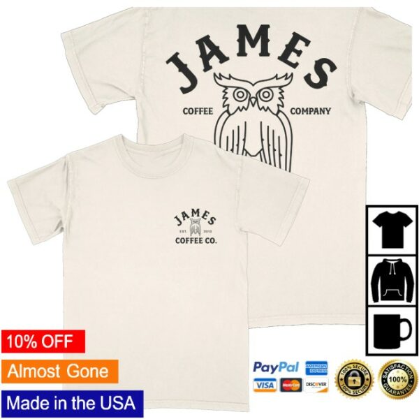 James Coffee Co Store Merch James Arch Logo Shop T-Shirt