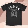 kenny james coffee co store merch james arch logo shop black t shirt s