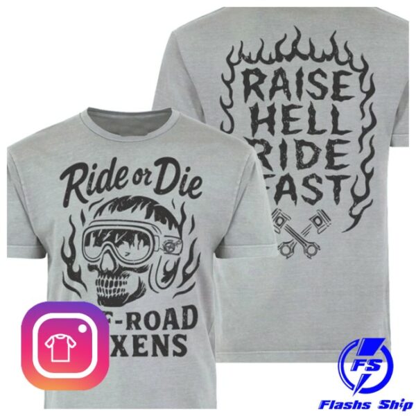 Offroad Vixens Store Merch Raise Hell Vintage Tee
