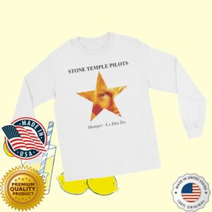 Stone Temple Pilots Store Merch Star Long Sleeve White T-Shirt