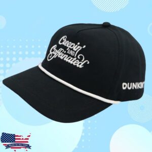 Dunkinrunsonyou Merch Store Creepin’ & Caffeinated Snapback Rope Cap