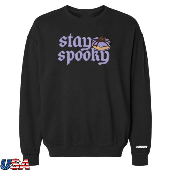 Dunkinrunsonyou Merch Store Stay Spooky Black Crewneck