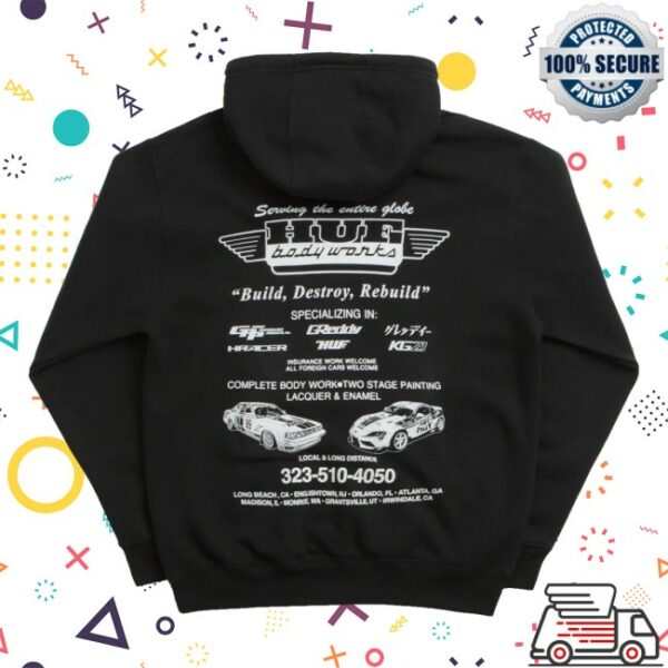 Flatspot Store Merch Huf X Greddy Body Works Hoodie