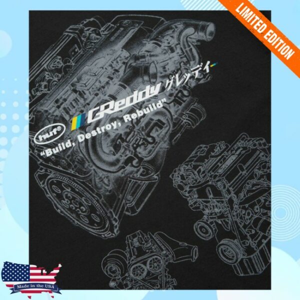 Flatspot Store Merch Huf X Greddy Motors T-Shirt