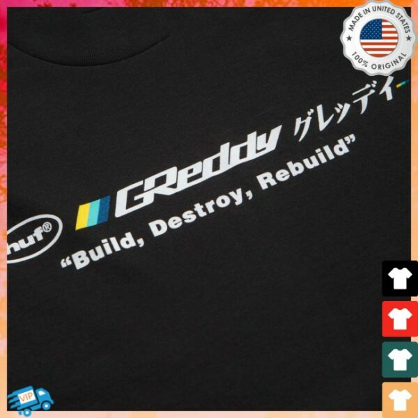Flatspot Store Merch Huf X Greddy Motors T-Shirt