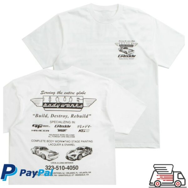 Flatspot Store Merch Huf X Greddy Body Works T-Shirt