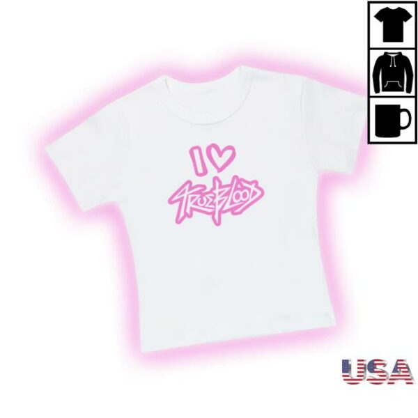 Trueblood The Band Merch Store I Love Trueblood Baby Tee