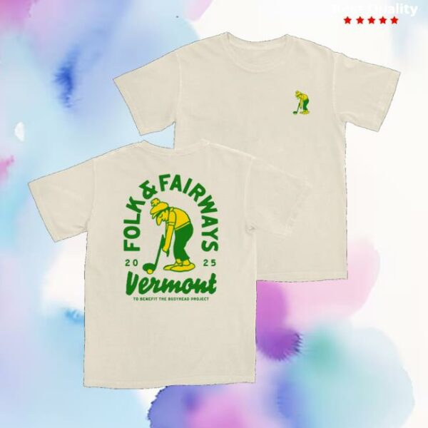 The Busyhead Project Merch Store 2025 Folk And Fairways Putter Tee