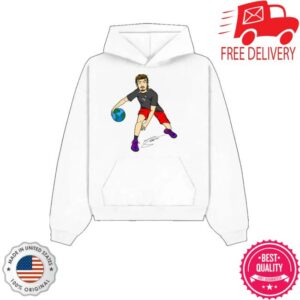 Nnsquad Store Merch Dribbling The World White Hoodie