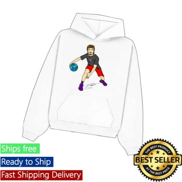 Nnsquad Store Merch Dribbling The World White Hoodie